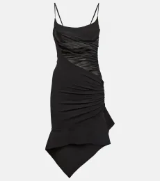 Asymmetric gathered minidress Asymmetric gathered minidress
