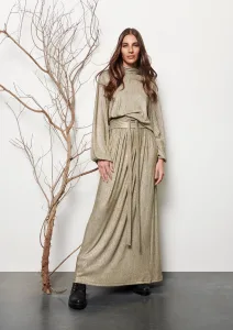 Asymmetric jersey dress - beige Asymmetric jersey dress - beige