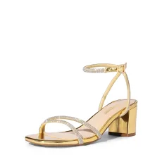 Asymmetric Strap Block Heel Sandals Asymmetric Strap Block Heel Sandals