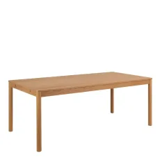 Atlantic 8 Seat Large Rectangular Dining Table In Oak Atlantic 8 Seat Large Rectangular Dining Table In Oak
