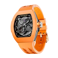 Atomic-Interchangeable Automatic Watch Fluororubber Orange Atomic-Interchangeable Automatic Watch Fluororubber Orange
