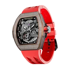 Atomic-Interchangeable Automatic Watch Zirconia Diamond Red Atomic-Interchangeable Automatic Watch Zirconia Diamond Red
