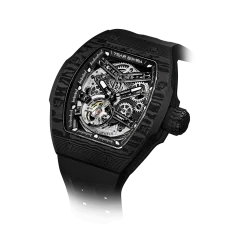 Atomic SeriesInterchangeable Bold Carbon Fiber Skeleton Automatic Watch for Luxury Car Enthusiasts and Discerning Collectors, with Sapphire Crystal Fluoro-Rubber Strap Atomic SeriesInterchangeable Bold Carbon Fiber Skeleton Automatic Watch for Luxury Car Enthusiasts and Discerning Collectors, with Sapphire Crystal Fluoro-Rubber Strap
