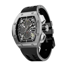 Atomic TB8214A-Silver Mens Fashion Watch, tonneau-style watch, 316L stainless steel bezel and interchangeable accessories, 316L stainless steel case, 10ATM water resistance, luminescent sporty design, embodying youthful style Atomic TB8214A-Silver Mens Fashion Watch, tonneau-style watch, 316L stainless steel bezel and interchangeable accessories, 316L stainless steel case, 10ATM water resistance, luminescent sporty design, embodying youthful style