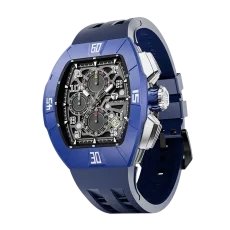 Atomic TB8214DFKM-Dynamic Blue Mens Fashion Watch, tonneau-style watch, eco-friendly fluororubber bezel and interchangeable accessories, 316L stainless steel case, 10ATM water resistance, luminescent sporty design, embodying youthful style Atomic TB8214DFKM-Dynamic Blue Mens Fashion Watch, tonneau-style watch, eco-friendly fluororubber bezel and interchangeable accessories, 316L stainless steel case, 10ATM water resistance, luminescent sporty design, embodying youthful style