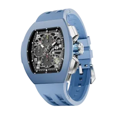 Atomic TB8214FKM-Light Blue Mens Fashion Watch, tonneau-style watch, eco-friendly fluororubber bezel and interchangeable accessories, 316L stainless steel case, 10ATM water resistance, luminescent sporty design, embodying youthful style Atomic TB8214FKM-Light Blue Mens Fashion Watch, tonneau-style watch, eco-friendly fluororubber bezel and interchangeable accessories, 316L stainless steel case, 10ATM water resistance, luminescent sporty design, embodying youthful style