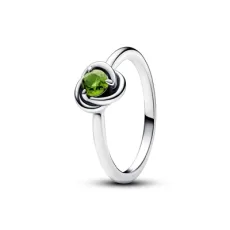 August Birthstone Eternity Circle Ring - 56