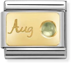 August Peridot Birthstone Charm August Peridot Birthstone Charm