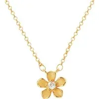 August Woods Gold Yellow Floral Pearl Necklace August Woods Gold Yellow Floral Pearl Necklace