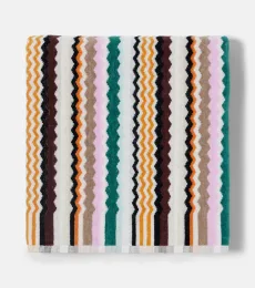 Aura Zigzag cotton terry bath towel Aura Zigzag cotton terry bath towel