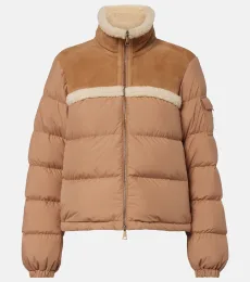Aurore shearling-trimmed down jacket Aurore shearling-trimmed down jacket