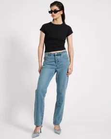 Austins Mid Waist Relaxed Straight Leg Jeans Denim Jeans - Austins Blue Crush Size 27 One Teaspoon Austins Mid Waist Relaxed Straight Leg Jeans Denim Jeans - Austins Blue Crush Size 27 One Teaspoon