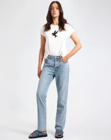 Austins Mid Waist Relaxed Straight Leg Jeans Denim Jeans - Austins Misty Blue Size 26 One Teaspoon Austins Mid Waist Relaxed Straight Leg Jeans Denim Jeans - Austins Misty Blue Size 26 One Teaspoon