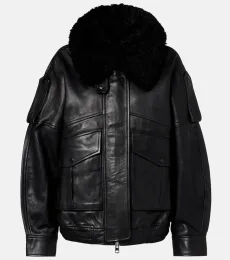 Avril oversized leather jacket Avril oversized leather jacket