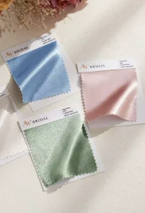 AW Crystal Satin Swatches for Bridal Dresses AW Crystal Satin Swatches for Bridal Dresses