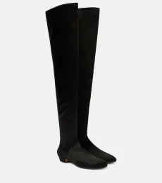 Awar satin over-the-knee boots Awar satin over-the-knee boots
