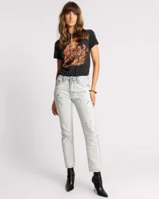 Awesome Baggies High Waist Straight Leg Denim Jeans Denim Jeans - Awesome Baggies Florence Painted Size 24 One Teaspoon Awesome Baggies High Waist Straight Leg Denim Jeans Denim Jeans - Awesome Baggies Florence Painted Size 24 One Teaspoon