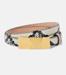 Axel Small snake-effect leather belt
