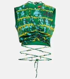 Ayana printed ruched crop top Ayana printed ruched crop top