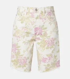 Ayla floral denim Bermuda shorts Ayla floral denim Bermuda shorts