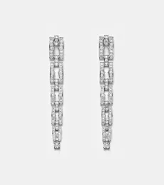 B.Zero1 18kt white gold drop earrings with diamonds B.Zero1 18kt white gold drop earrings with diamonds