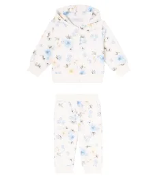 Baby floral hoodie and sweatpants set