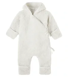 Baby hooded wool onesie Baby hooded wool onesie