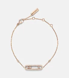 Baby Move 18kt rose gold bracelet with diamonds Baby Move 18kt rose gold bracelet with diamonds