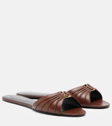 Babylone leather slides Babylone leather slides