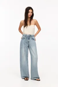Baggy Jeans With Belt edium blue Baggy Jeans With Belt edium blue