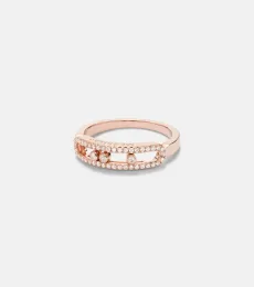 Bague Baby Move en or rose 18 ct et diamants Bague Baby Move en or rose 18 ct et diamants