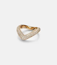 Bague Drop Link Medium en or 18 ct et diamants Bague Drop Link Medium en or 18 ct et diamants