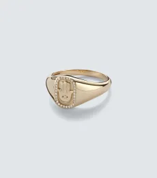Bague Hamsa Icon en or 14 ct et diamants