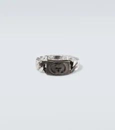 Bague Interlocking G en argent sterling Bague Interlocking G en argent sterling