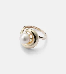 Bague Pearl Curl en or 14 ct et perle d'eau douce Bague Pearl Curl en or 14 ct et perle d'eau douce