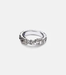 Bague Scatter en or blanc 18 ct, saphirs et diamants