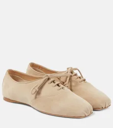 Bailarinas con cordones Maya de piel Bailarinas con cordones Maya de piel