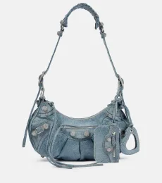 Balenciaga Le Cagole Small denim shoulder bag Balenciaga Le Cagole Small denim shoulder bag