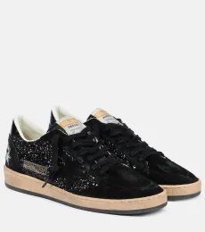 Ball Star suede-trimmed sneakers Ball Star suede-trimmed sneakers
