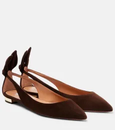 Ballerines Bow Tie en daim Ballerines Bow Tie en daim
