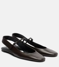 Ballerines Mary Janes plates en cuir Ballerines Mary Janes plates en cuir