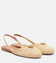 Ballerines slingback en crochet