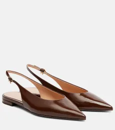 Ballerines slingback en cuir verni Ballerines slingback en cuir verni