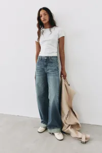 Balloon-Fit Baggy Jeans With Turn-Up Hems Balloon-Fit Baggy Jeans With Turn-Up Hems