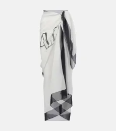Balmain Couture silk beach cover-up