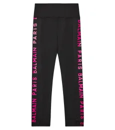 Balmain Kids Logo printed leggings