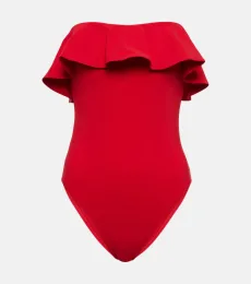 Bañador bandeau con volantes Bañador bandeau con volantes