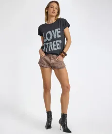 Bandits Low Waist Denim Shorts - Espresso Brown, Bandits Low Waist Denim Shorts - Espresso Brown,