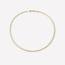 Barbara Diamond-Cut Gold Chain - 16 18k Gold Plated Silver