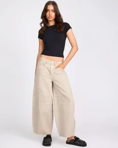 Barrel Mid Waist Wide Leg Denim Jeans Denim Jeans - Barrels Stone Size 26 One Teaspoon Barrel Mid Waist Wide Leg Denim Jeans Denim Jeans - Barrels Stone Size 26 One Teaspoon